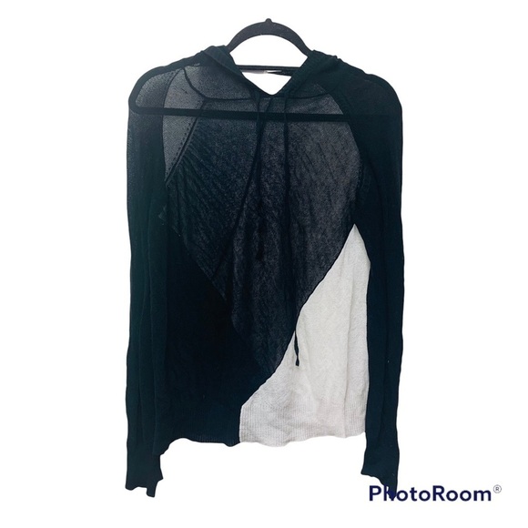 A.L.C. Cotton Knit Hooded Top - Picture 1 of 13